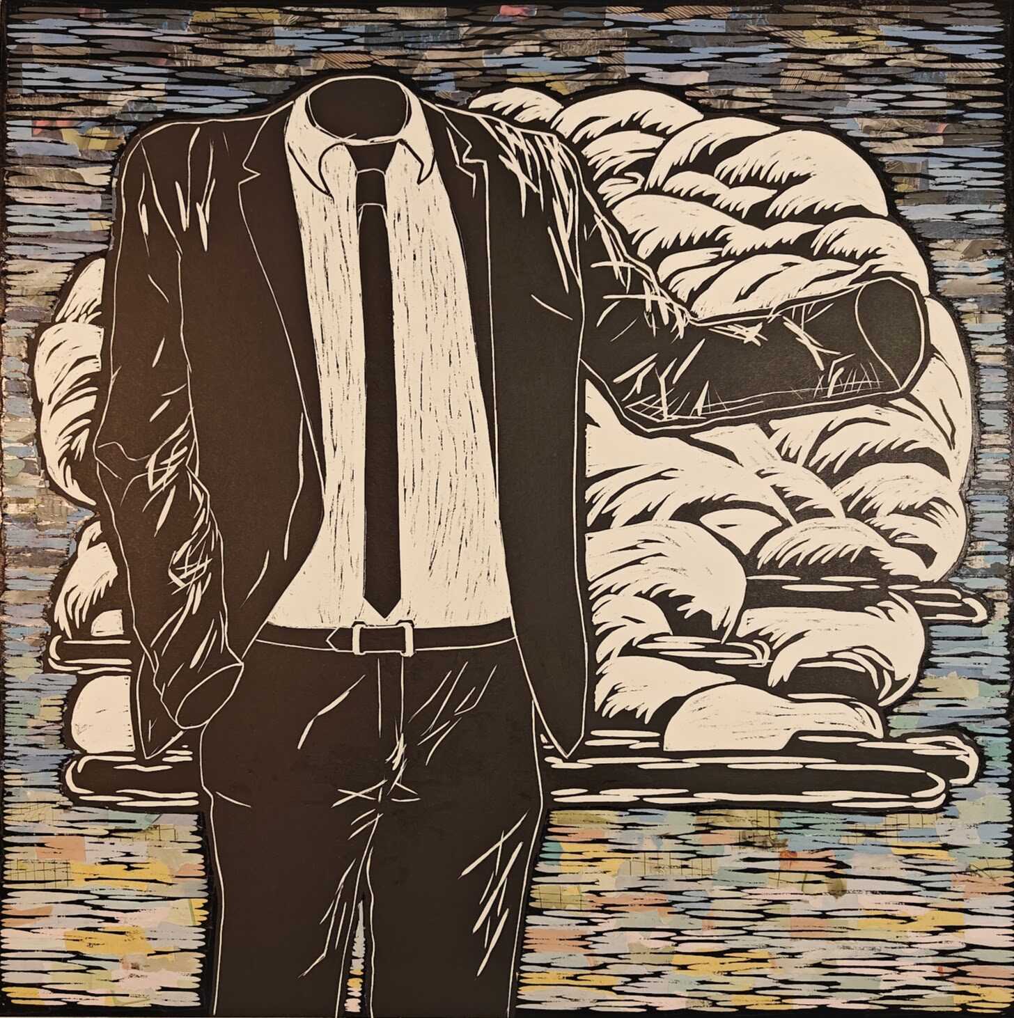 Blablabla 2 - houtsnede