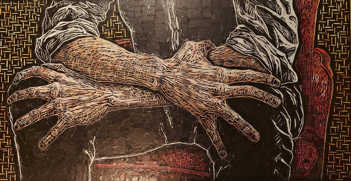 Negotiation - houtsnede