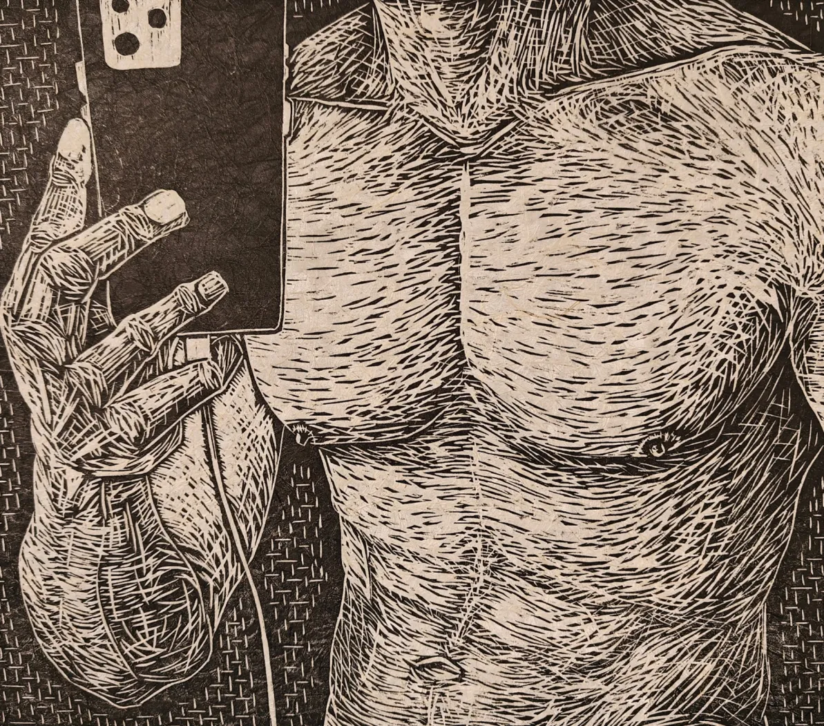 Do you like me 1 - houtsnede