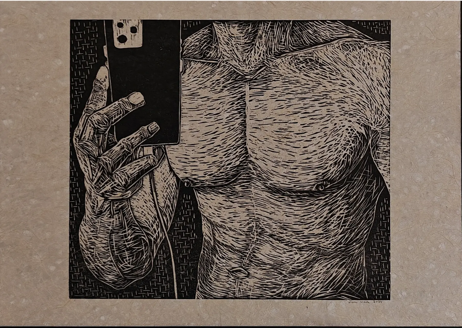 Do you like me 1 - houtsnede