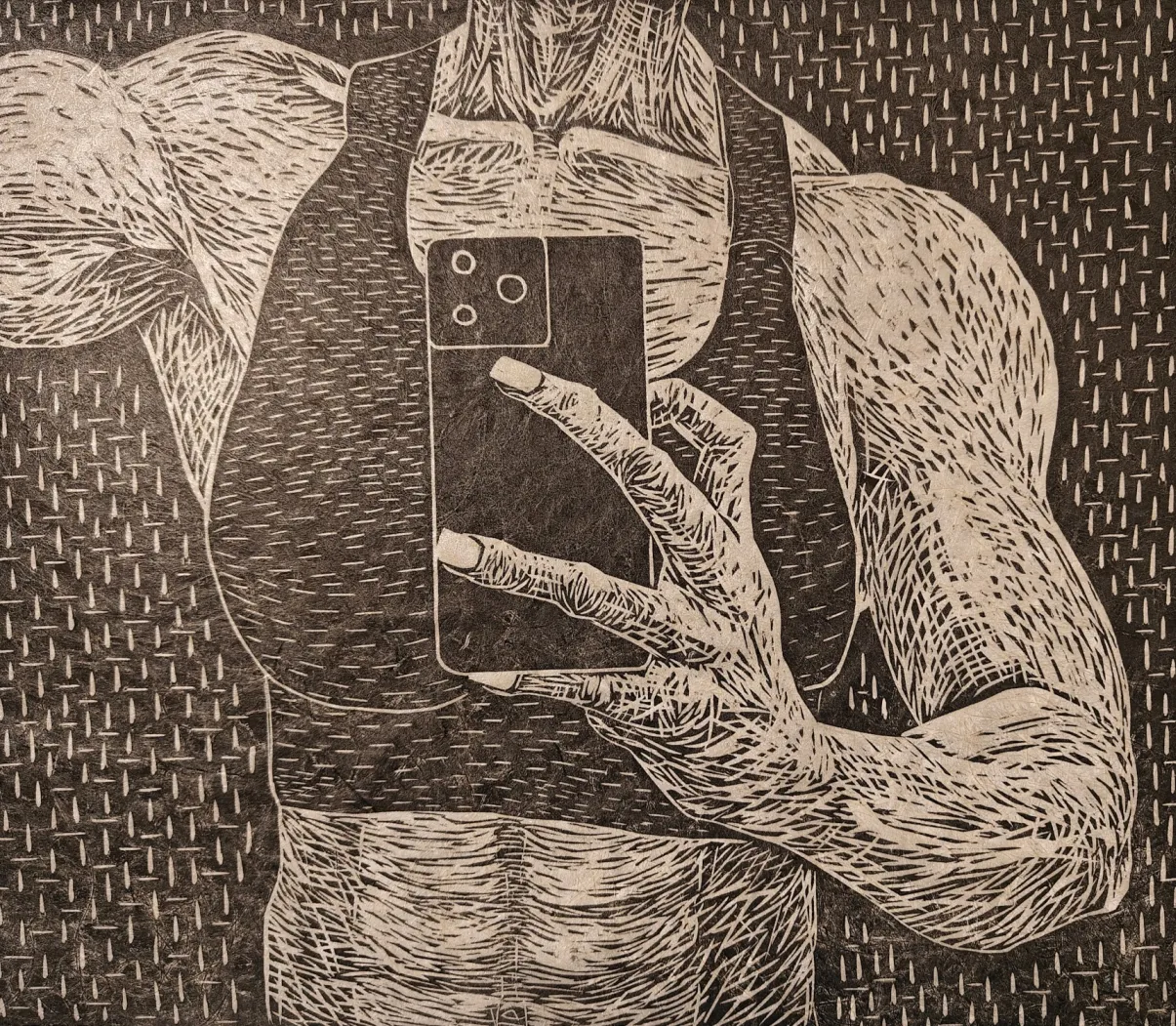 Do you like me 2 - houtsnede