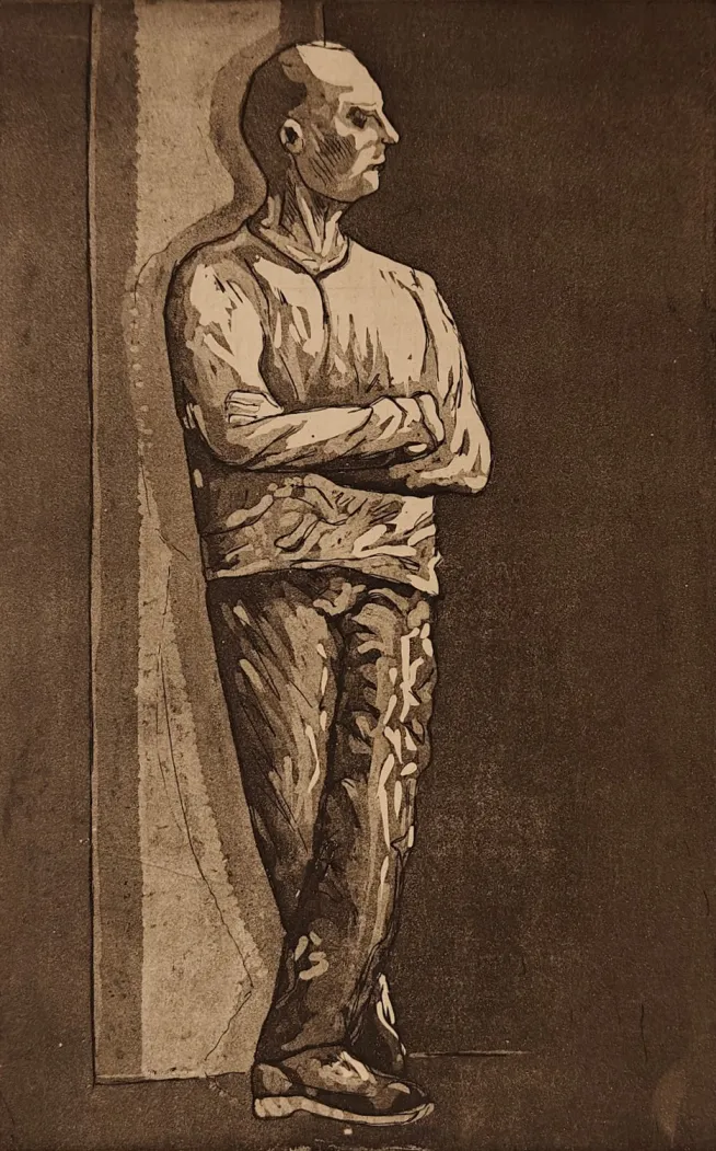 Inertia 1 - houtsnede, ets