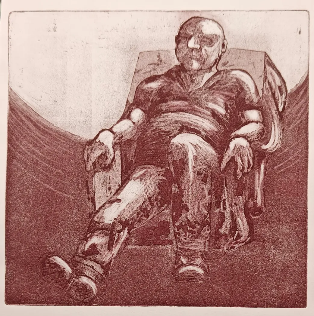 Inertia 3 - houtsnede, ets