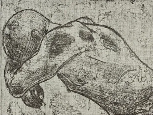 Miserere mei - houtsnede